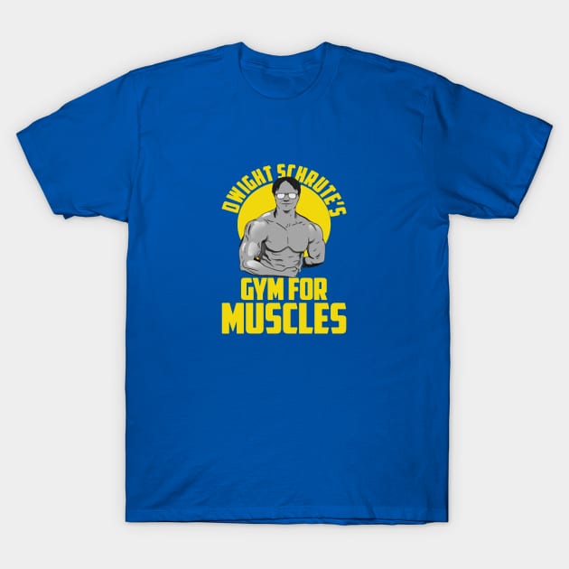 Dwight Schrute's Gym for Muscles T-Shirt by edwardpatinson